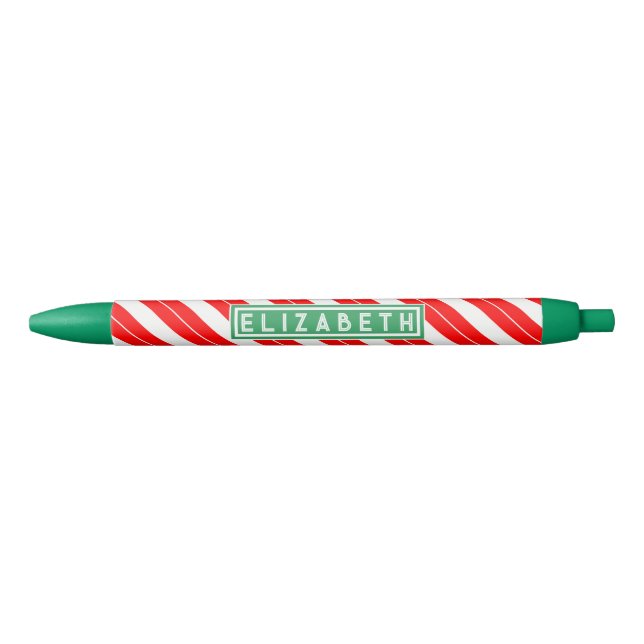 Personalized Christmas Holiday Gift Blue Ink Pen (Front)