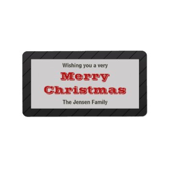 Personalized Christmas Holiday Gift Tag Stickers by thechristmascardshop at Zazzle