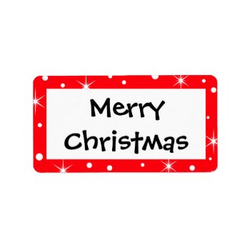 Personalized Christmas Holiday Labels Or Stickers by thechristmascardshop at Zazzle