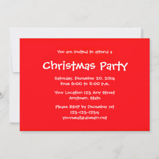Personalized Christmas Holiday Party Invitations