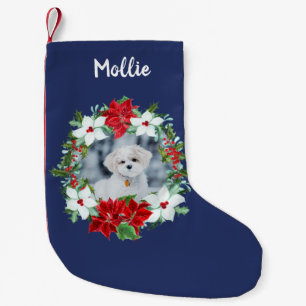 Personalized Christmas Holiday Pet Photo Small Christmas Stocking