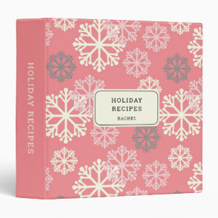 Personalized Christmas Holiday Recipes Binder