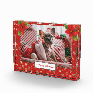 Personalized Christmas Holidays Photo Acrylic Award