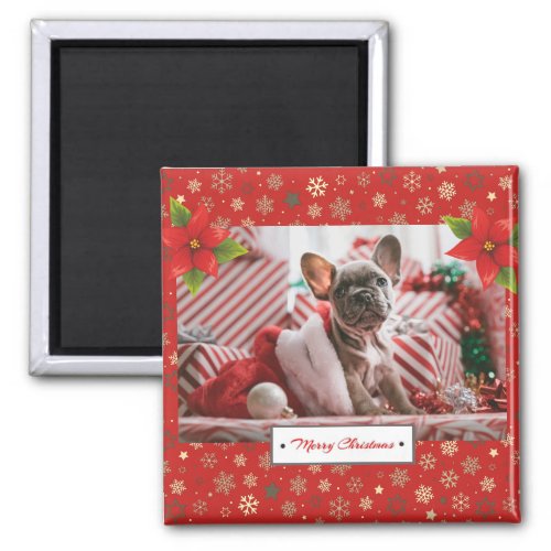 Personalized Christmas Holidays Photo Magnet