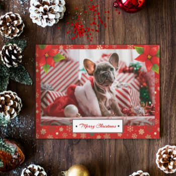 Personalized Christmas Holidays Photo Postcard by ChristmaSpirit at Zazzle