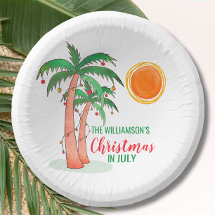 Personalized Christmas in July Party Paper Bowl