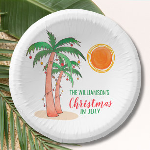 Personalized Christmas in July Party Paper Bowl
