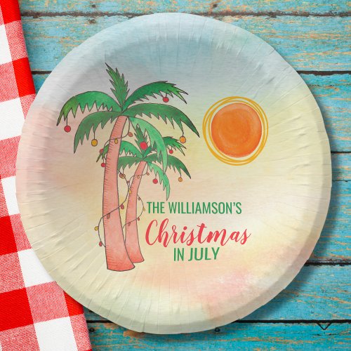 Personalized Christmas in July Party Paper Bowl