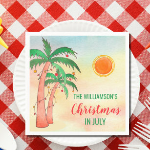 Tropical Christmas Napkins