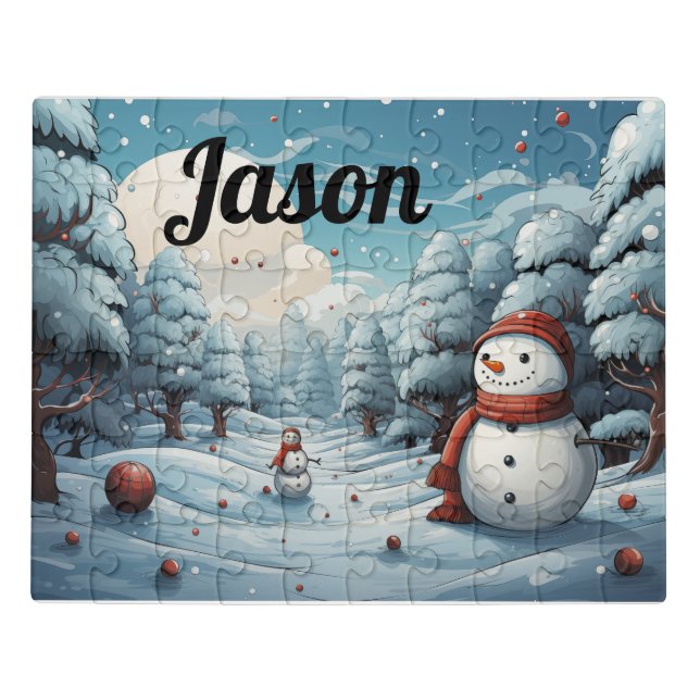 Personalized Christmas Jigsaw puzzle (Puzzle Horizontal)
