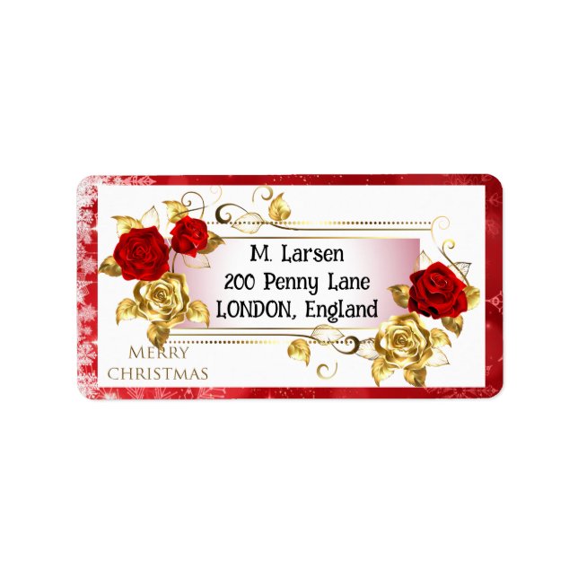 Personalized Christmas Label (Front)