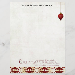 personalized Christmas letterhead