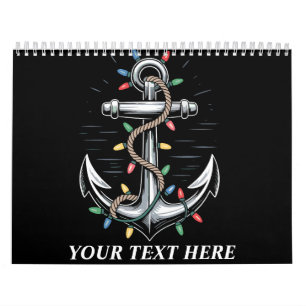Personalized Christmas Lights Boating Sailing  Calendar
