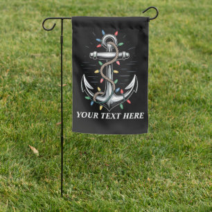 Personalized Christmas Lights Boating Sailing Garden Flag