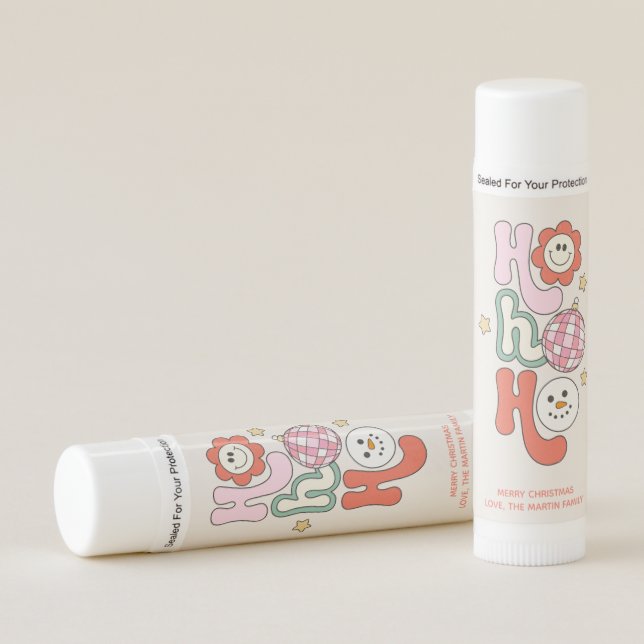 Personalized Christmas Lip Balm Stocking Stuffer (Front)