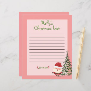 Personalized Christmas List for Santa