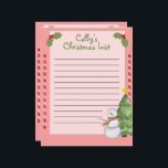 Personalized Christmas List with Snowman<br><div class="desc">Your child would be delighted to fill out their very own Christmas list for Santa on this special paper. Both sides feature the same design and there is plenty of room to list all of their Christmas wishes. Merry Christmas.</div>