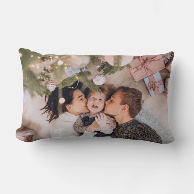 Personalized Christmas Lumbar Pillow (Front)