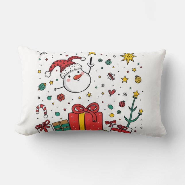 personalized Christmas   Lumbar Pillow (Front)