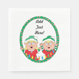 Personalized Christmas Luncheon Napkin
