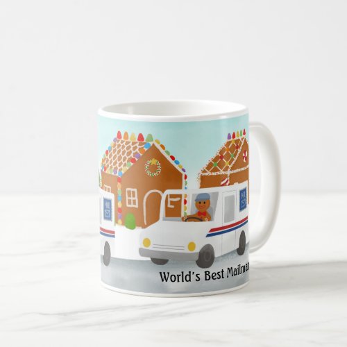 Personalized Christmas Mailman Mail Lady Postal Coffee Mug