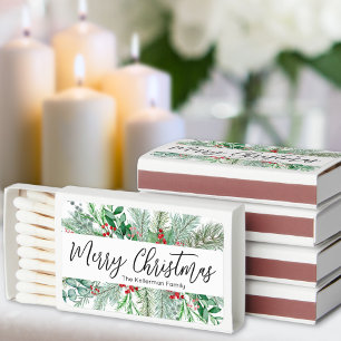 Personalized Christmas  Matchboxes