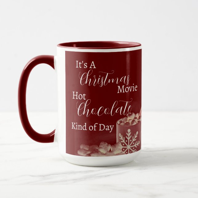 Personalized Christmas movie watching  Mug (Left)