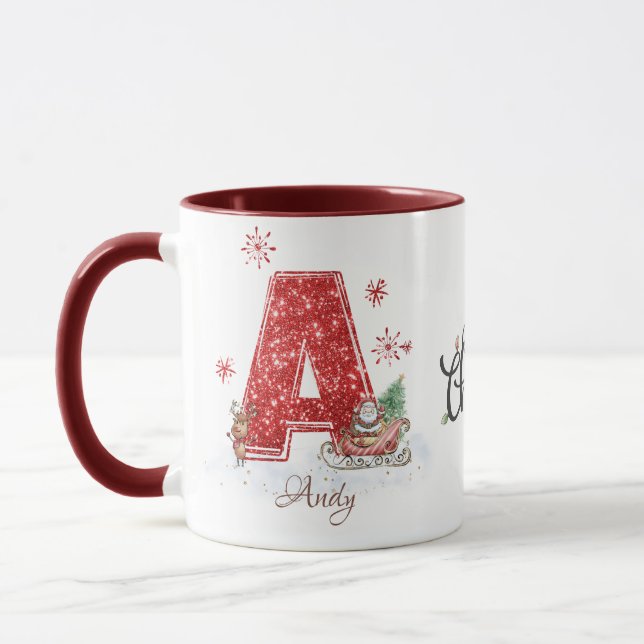 Personalized Christmas  Mug (Left)