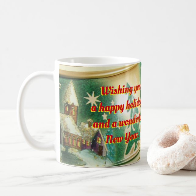 Personalized Christmas Mug from your family (With Donut)