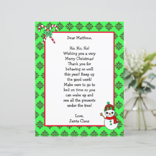 Personalized Christmas Name Letter from Santa  
