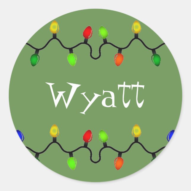 Personalized Christmas Name Stickers (Front)