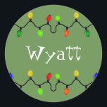 Personalized Christmas Name Stickers<br><div class="desc">Tag your Christmas presents with these name stickers!</div>