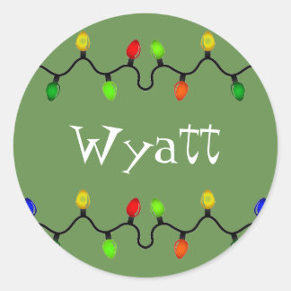 Personalized Christmas Name Stickers