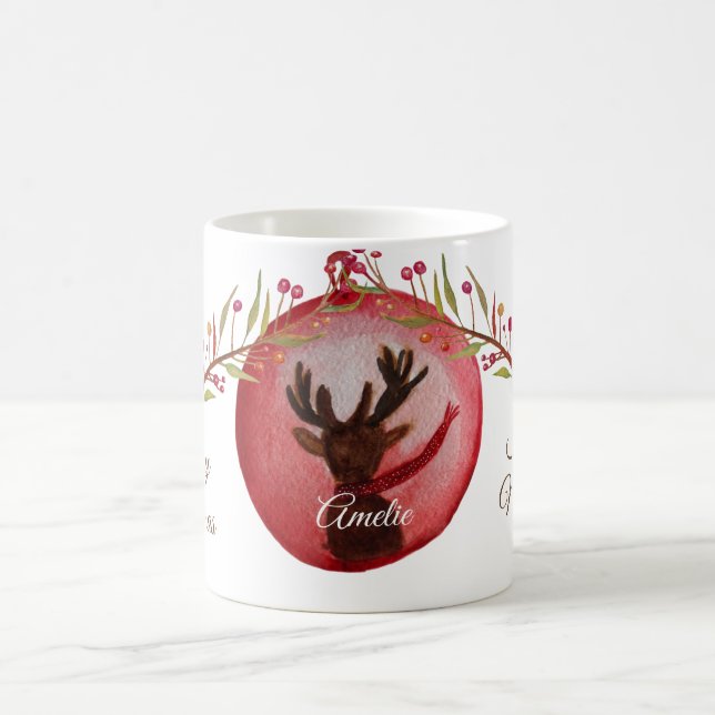 Personalized Christmas. New Year  Gift  Mug (Center)