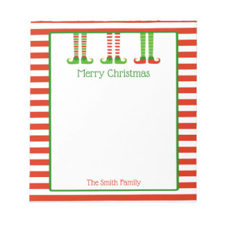 Personalized Christmas Notepad | Festive Elves