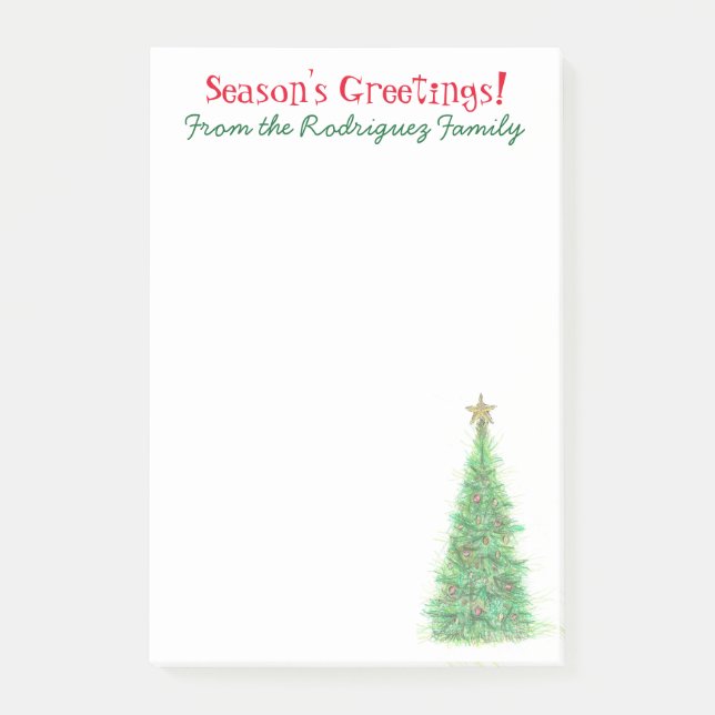 Personalized Christmas notes (Front)