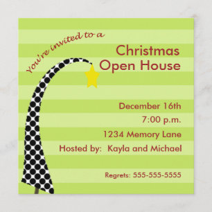 Personalized Christmas Open House Invitation