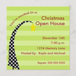 Personalized Christmas Open House Invitation
