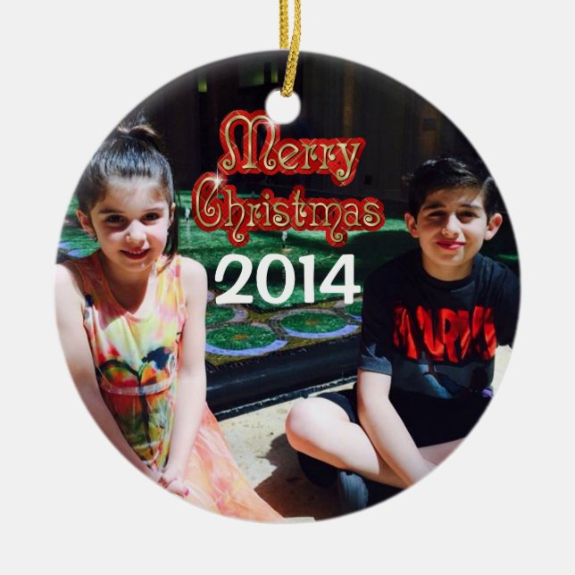 Personalized Christmas Ornament 2014 (Front)