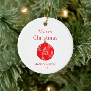 Personalized christmas ornament custom christmas o