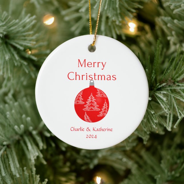 Personalized christmas ornament custom christmas o (Tree)