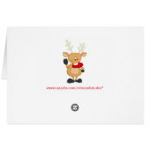 Personalized Christmas Ornament Photo Card 2 (Back Horizontal)
