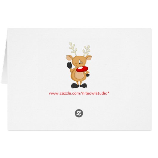 Personalized Christmas Ornament Photo Card 2 (Back Horizontal)
