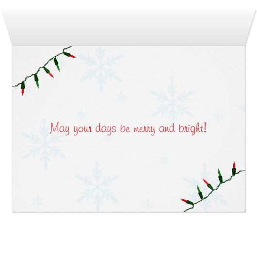 Personalized Christmas Ornament Photo Card 2 (Inside Horizontal (Bottom))