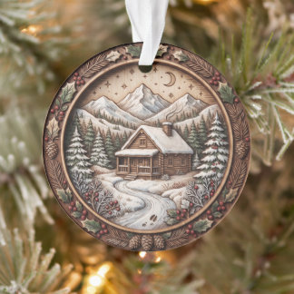 Personalized Christmas Ornament Watercolor Family 
