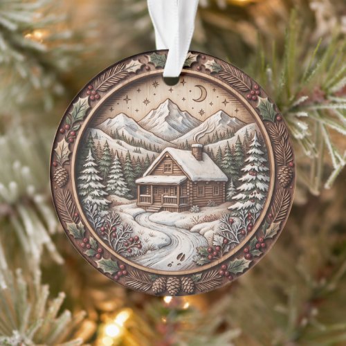 Personalized Christmas Ornament Watercolor Family