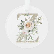 Personalized Christmas ornament with your initials