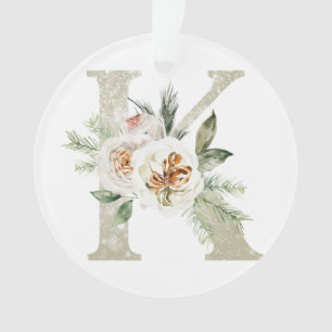 Personalized Christmas ornament with your initials
