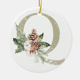 Personalized Christmas ornament with your initials