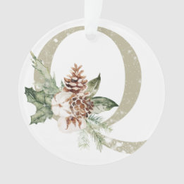 Personalized Christmas ornament with your initials